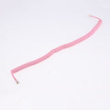 Maxbell 5x Coiled Telephone Handset Spiral Cable Lead Phone Cord RJ9 4P4C 25cm-2m Pink