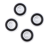 Maxbell 4 Pack Aluminum Speaker Spike Shockproof 30x10mm Isolation Feet Stand Cone Pad Turntable Amplifier CD DAC Recorder Silver
