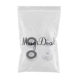 Maxbell 4 Pack Aluminum Speaker Spike Shockproof 30x10mm Isolation Feet Stand Cone Pad Turntable Amplifier CD DAC Recorder Silver