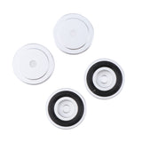 Maxbell 4 Pack Aluminum Speaker Spike Shockproof 30x10mm Isolation Feet Stand Cone Pad Turntable Amplifier CD DAC Recorder Silver