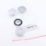 Maxbell 4 Pack Aluminum Speaker Spike Shockproof 30x10mm Isolation Feet Stand Cone Pad Turntable Amplifier CD DAC Recorder Silver