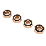 Maxbell 4 Pack Aluminum Speaker Spike Shockproof 30x10mm Isolation Feet Stand Cone Pad Turntable Amplifier CD DAC Recorder Gold