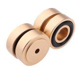 Maxbell 4 Pack Aluminum Speaker Spike Shockproof 30x10mm Isolation Feet Stand Cone Pad Turntable Amplifier CD DAC Recorder Gold