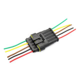 Maxbell 5 Pin Way Car Waterproof Electrical Connector Plug with Wire AWG Marine Pack of 5