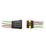 Maxbell 5 Pin Way Car Waterproof Electrical Connector Plug with Wire AWG Marine Pack of 5