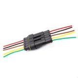 Maxbell 5 Pin Way Car Waterproof Electrical Connector Plug with Wire AWG Marine Pack of 5