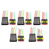 Maxbell 5 Pin Way Car Waterproof Electrical Connector Plug with Wire AWG Marine Pack of 5