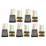 Maxbell 5 Pin Way Car Waterproof Electrical Connector Plug with Wire AWG Marine Pack of 5
