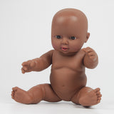 Maxbell 12'' Toddler Newborn Baby Boy Doll Black African Ethnic Cute Infant - Pink