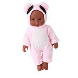 Maxbell 12'' Toddler Newborn Baby Boy Doll Black African Ethnic Cute Infant - Pink