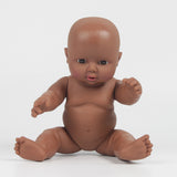 Maxbell 12'' Toddler Newborn Baby Boy Doll Black African Ethnic Cute Infant - Pink