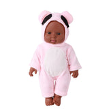 Maxbell 12'' Toddler Newborn Baby Boy Doll Black African Ethnic Cute Infant - Pink