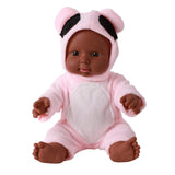 Maxbell 12'' Toddler Newborn Baby Boy Doll Black African Ethnic Cute Infant - Pink