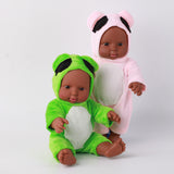 Maxbell 12'' Toddler Newborn Baby Boy Doll Black African Ethnic Cute Infant - Pink