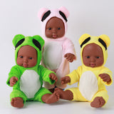 Maxbell 12'' Toddler Newborn Baby Boy Doll Black African Ethnic Cute Infant - Pink