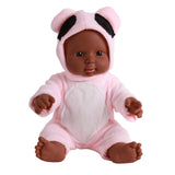 Maxbell 12'' Toddler Newborn Baby Boy Doll Black African Ethnic Cute Infant - Pink