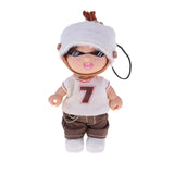 Maxbell 10cm Mini Doll Keychain Cute Handbag Pendant Charming Keyring Accessories for Women  Xmas Gifts (Boy)