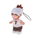 Maxbell 10cm Mini Doll Keychain Cute Handbag Pendant Charming Keyring Accessories for Women  Xmas Gifts (Boy)