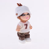 Maxbell 10cm Mini Doll Keychain Cute Handbag Pendant Charming Keyring Accessories for Women  Xmas Gifts (Boy)