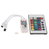 Maxbell Remote Controller 24 Keys for Multicolor RGB LED Strip Lights, Wireless 360 Degrees Controllable Through Wall / Obstacle