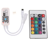 Maxbell Remote Controller 24 Keys for Multicolor RGB LED Strip Lights, Wireless 360 Degrees Controllable Through Wall / Obstacle