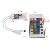 Maxbell Remote Controller 24 Keys for Multicolor RGB LED Strip Lights, Wireless 360 Degrees Controllable Through Wall / Obstacle