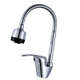 Maxbell Bathroom Wash Faucet Mixer Swivel Wash Basin Sink Kitchen Faucet Tap Handset, Flexible Spiral Neck Kitchen Sink Faucets