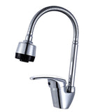 Maxbell Bathroom Wash Faucet Mixer Swivel Wash Basin Sink Kitchen Faucet Tap Handset, Flexible Spiral Neck Kitchen Sink Faucets