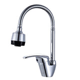 Maxbell Bathroom Wash Faucet Mixer Swivel Wash Basin Sink Kitchen Faucet Tap Handset, Flexible Spiral Neck Kitchen Sink Faucets