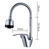 Maxbell Bathroom Wash Faucet Mixer Swivel Wash Basin Sink Kitchen Faucet Tap Handset, Flexible Spiral Neck Kitchen Sink Faucets