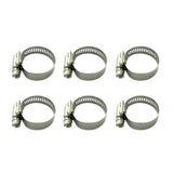 Maxbell 6pcs Tube Clamp Fit Tube O.D Handle Clamp Stainless Steel Hose 22-32mm Locking Range for Securing Hoses, Pipe, Cable