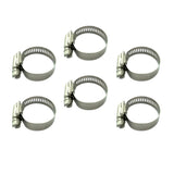 Maxbell 6pcs Tube Clamp Fit Tube O.D Handle Clamp Stainless Steel Hose 22-32mm Locking Range for Securing Hoses, Pipe, Cable