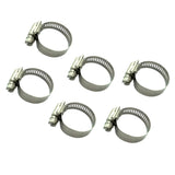 Maxbell 6pcs Tube Clamp Fit Tube O.D Handle Clamp Stainless Steel Hose 22-32mm Locking Range for Securing Hoses, Pipe, Cable