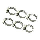 Maxbell 6pcs Tube Clamp Fit Tube O.D Handle Clamp Stainless Steel Hose 22-32mm Locking Range for Securing Hoses, Pipe, Cable