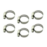 Maxbell 6pcs Tube Clamp Fit Tube O.D Handle Clamp Stainless Steel Hose 22-32mm Locking Range for Securing Hoses, Pipe, Cable