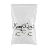 Maxbell 6pcs Tube Clamp Fit Tube O.D Handle Clamp Stainless Steel Hose 22-32mm Locking Range for Securing Hoses, Pipe, Cable