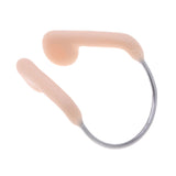 Maxbell Unisex Swimming Nose Clip with Waterproof Silica Gel and Stainless Steel Frame Storage Case Package Flesh Color