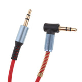 Maxbell 3.5mm Male to Male Stereo Cable Universal Aux Cord Auxiliary/Aux Coiled Stereo Audio Cable for Car Smartphone Tablets Headset PC Laptop Speaker MP3 Players Red