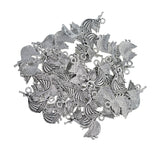 Maxbell 50Pcs Assorted Angel Blowing Charms Pendants DIY Jewelry Making Accessaries