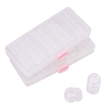 Maxbell 25x Multifunction Home Used Storage Box Stackable Clear Containers for Beads Crafts Findings Small Items Keeping Supply 30x15mm