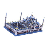 Maxbell 1: 680 Scale 3D Metalwork Blue Mosque Statue Build Kits Art Craft Showcase Display Collection Toy