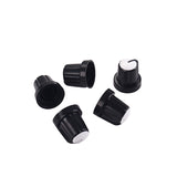 Maxbell 5Pcs Volume Tone Control Rotary Knobs for Guitar Effect Amp Black&White