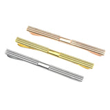 Maxbell 3PCS Mens Accessories Tie Collar Pin Bar Men Jewelry Gift Different Color