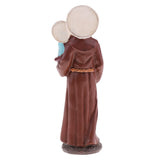 Maxbell Resin Religious Man Figurine Priest Holding the Baby Sculpture for Home Decor