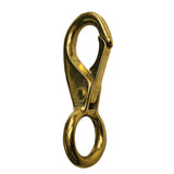 Maxbell Multi Purpose Brass Marine Boat Spring Snap Hook Buckle with Large Fixed Eye