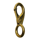 Maxbell Multi Purpose Brass Marine Boat Spring Snap Hook Buckle with Large Fixed Eye