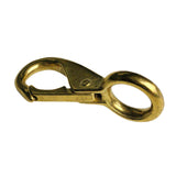 Maxbell Multi Purpose Brass Marine Boat Spring Snap Hook Buckle with Large Fixed Eye