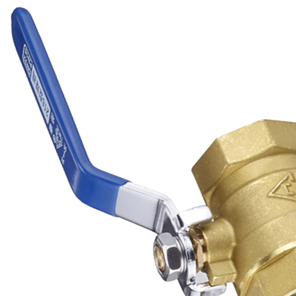 Maxbell 1'' Full Port Ball Valve with Blue Vinyl Handle NPT Female for Water Gas Air