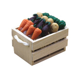 Maxbell 1/6 1/12 Scale Miniature A Basket of Assorted Vegetables Dollhouse Kitchen Accessories