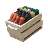 Maxbell 1/6 1/12 Scale Miniature A Basket of Assorted Vegetables Dollhouse Kitchen Accessories